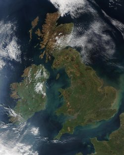UK from a satellite view (NASA)